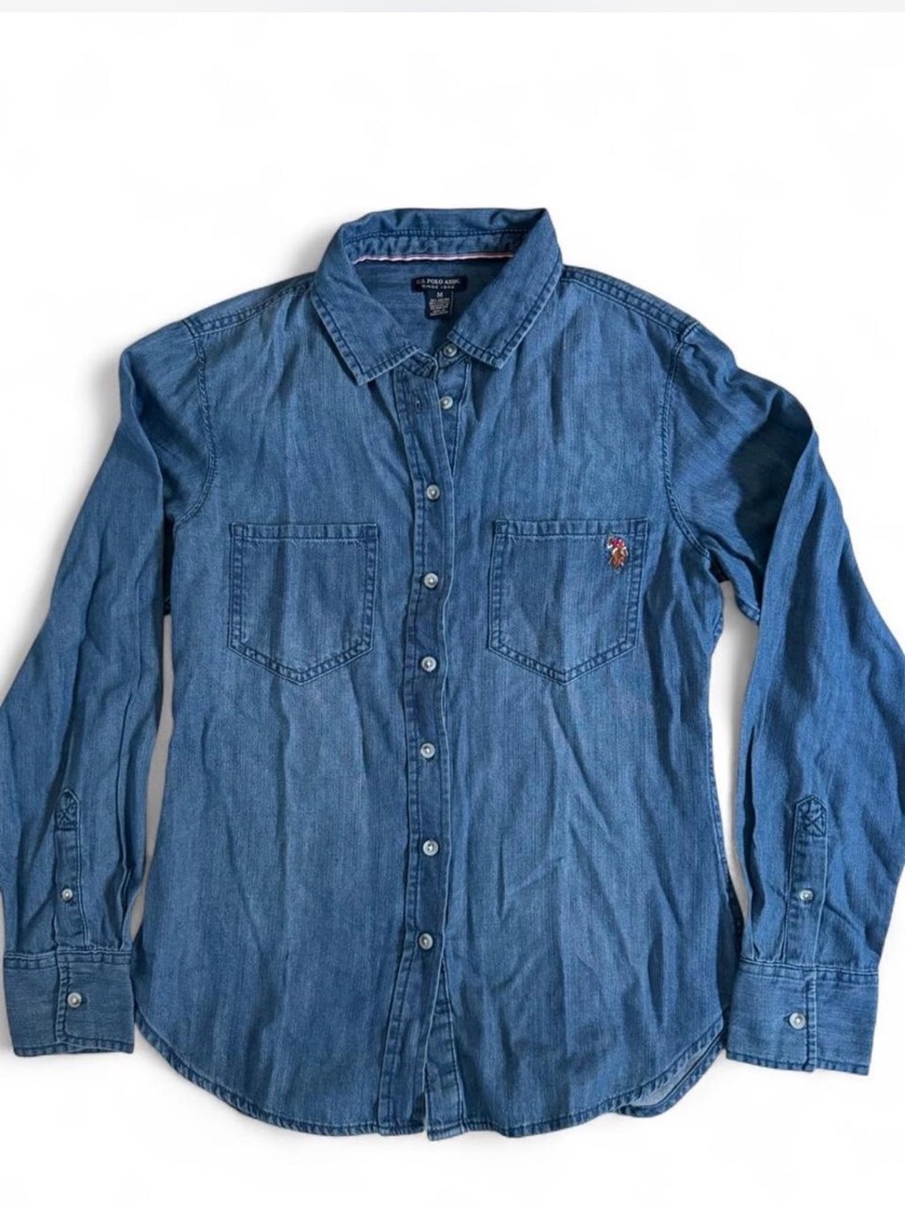 U.S. Polo Assn. Men's Indigo Blue Denim Button-Down Shirt